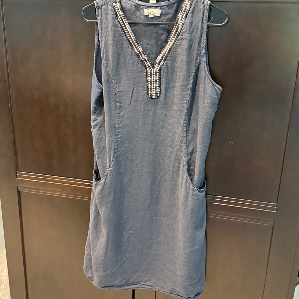 Elegant Navy Sleeveless Mini Dress